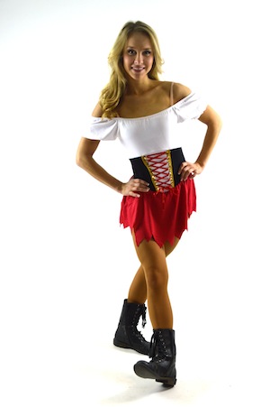 RED, BLACK, AND WHITE PIRATE OUTFIT
