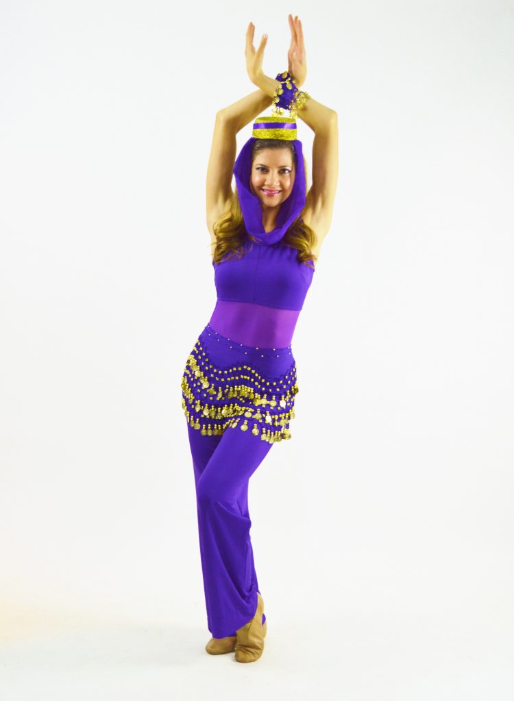 ARABIAN NIGHTS PURPLE UNITARD The Costume Closet