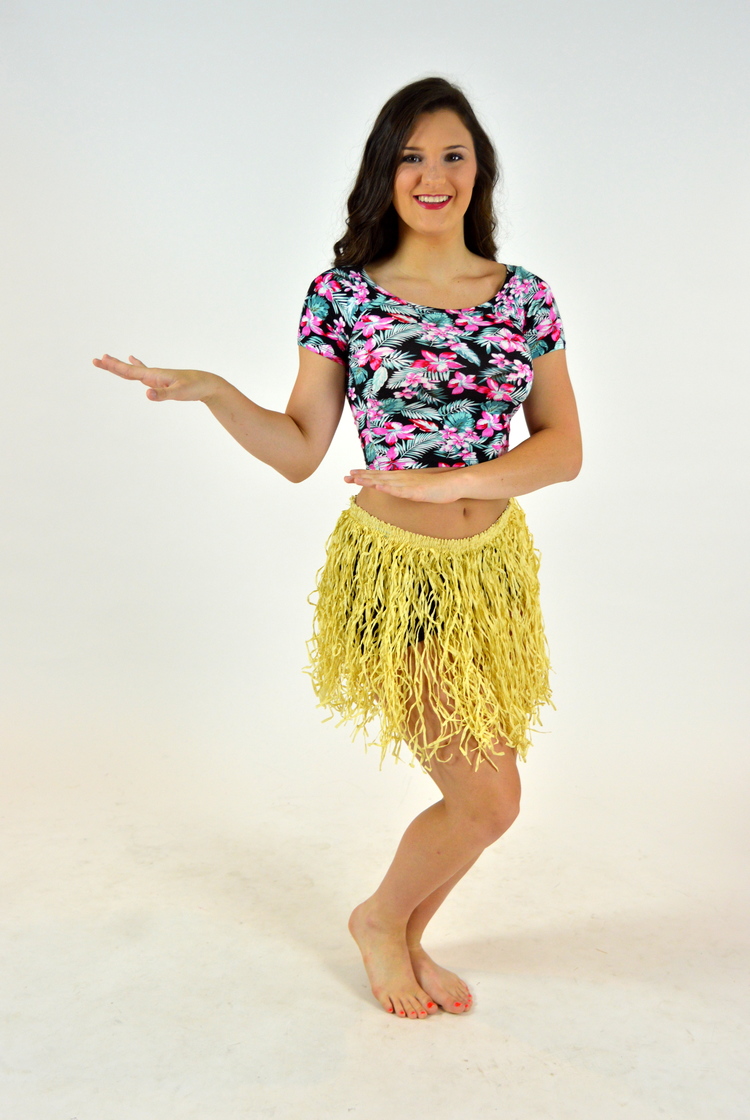 hawaiian skirt and top