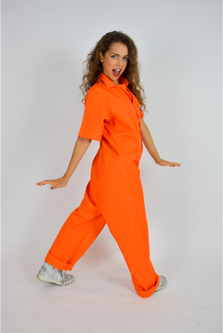 ORANGE PRISONER JUMPSUIT The Costume Closet
