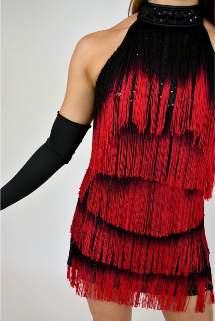 red fringe costume