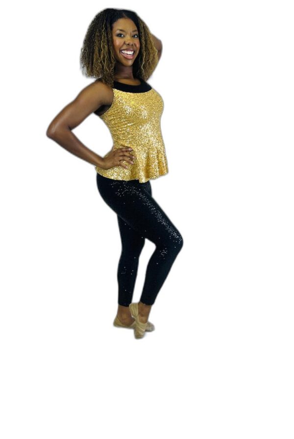 Black and Gold Sequin Pant Set - Sold as a Set of 11 (Includes 2 Men's Sizes) - Image 3