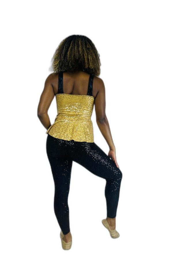 Black and Gold Sequin Pant Set - Sold as a Set of 11 (Includes 2 Men's Sizes) - Image 2