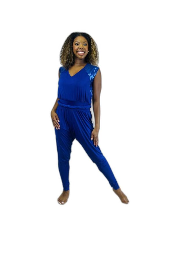 Blue Sparkle Jumpsuit - Image 3