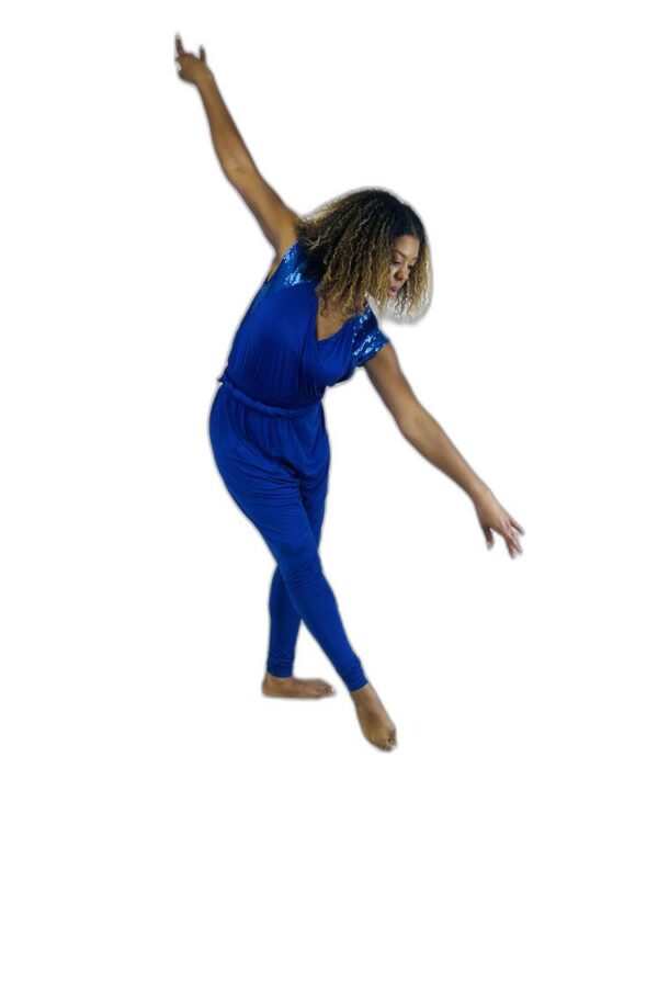 Blue Sparkle Jumpsuit - Image 4