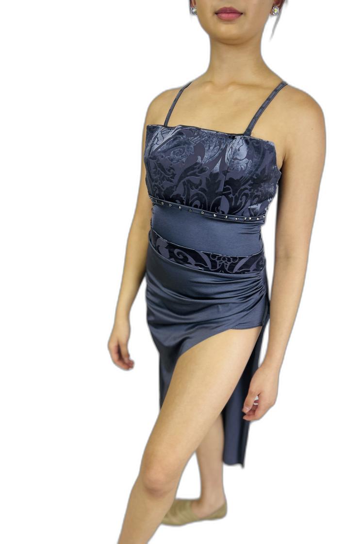 Grey Two-Piece Lyrical Skirt Set