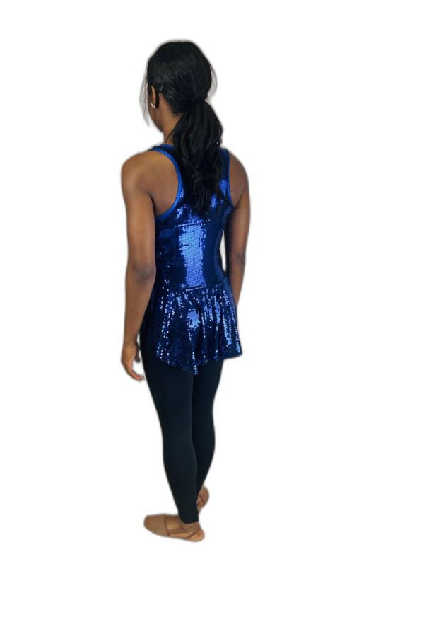 Blue Sequin Hi-Low Top - Image 3