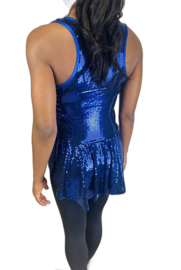 Blue Sequin Hi-Low Top - Image 2