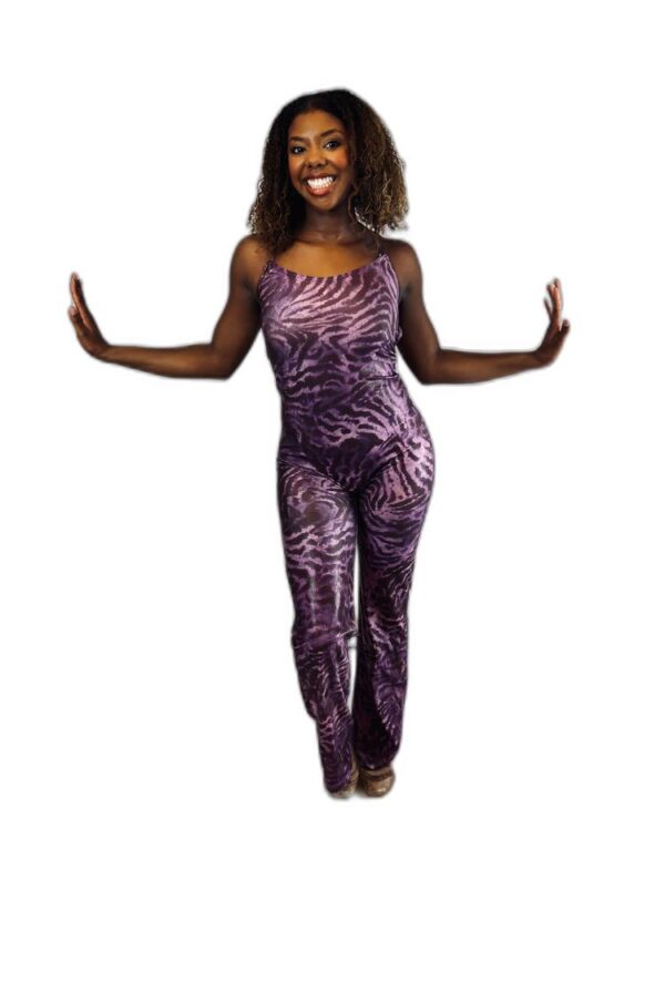purple cheetah unitard
